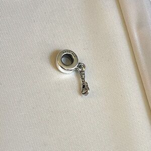 PANDORA Sterling Silver guitar dangle charm